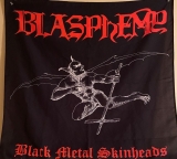 Blasphemy - Black Metal Skinheads ++ FLAG, FLAGGE ++ 90x90cm