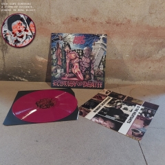 Meat Shits - Ecstasy Of Death ++ RED LP incl. BLOODSTAINED CARD